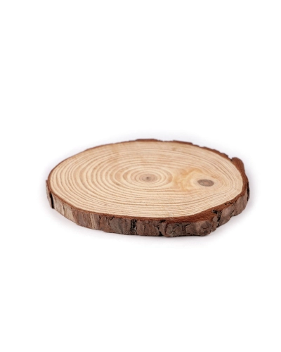 Prírodné drevené koliesko / podložka na domaľovanie a dotvorenie Ø16 cm - 1 ks | Mimib