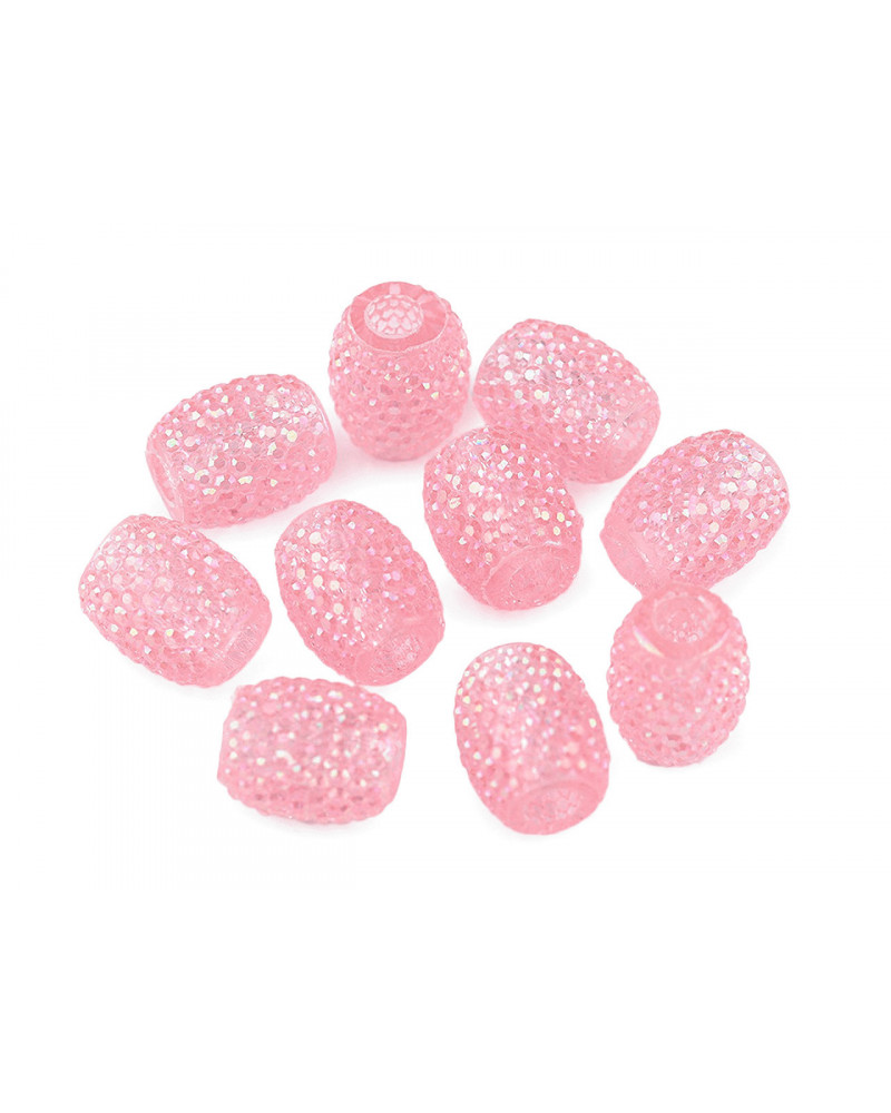 Mărgele ovale cu gaură mare, 13x15 mm | Mimib Mărgele ovale cu gaură mare, 13x15 mm | Mimib