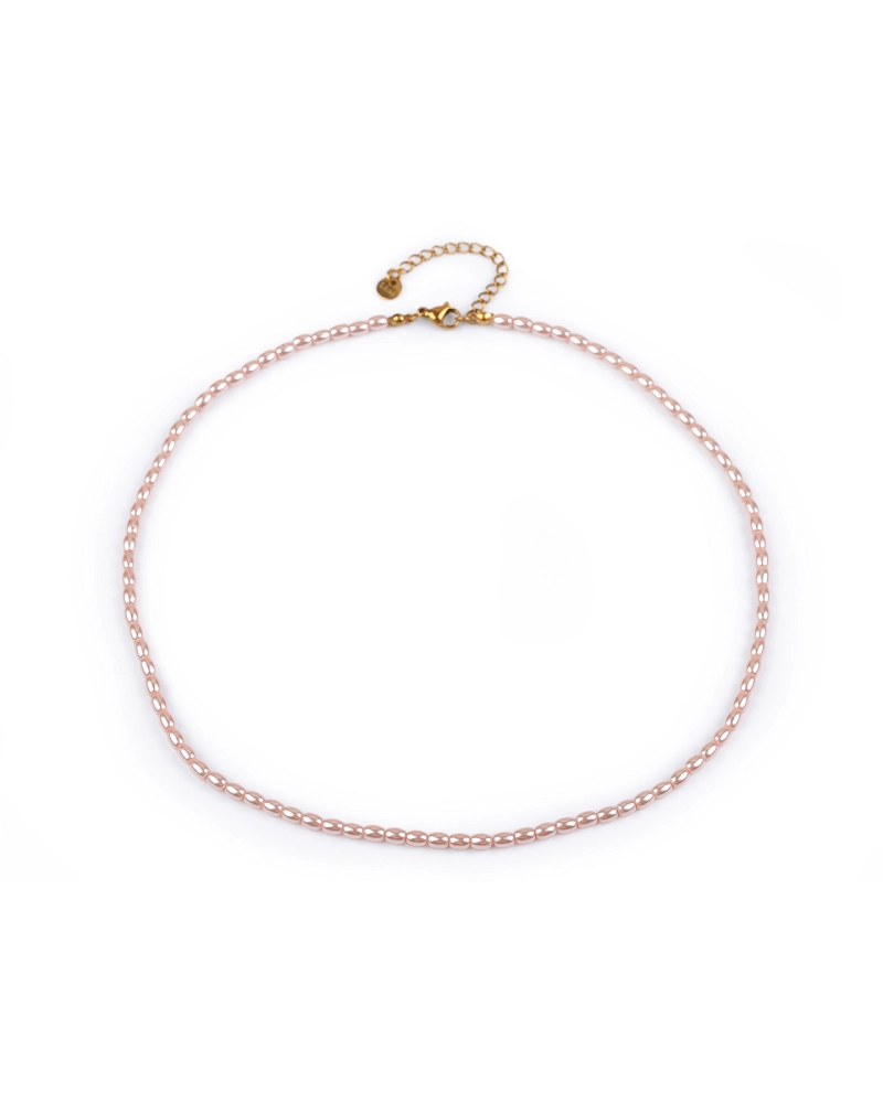 Perlový náhrdelník z korálikov v tvare ryže - 1 ks | Mimib