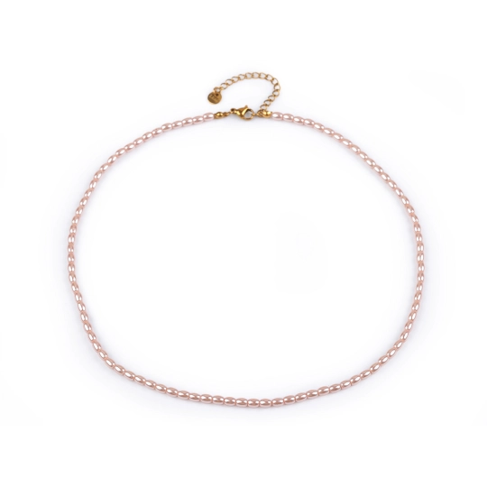 Perlový náhrdelník z korálikov v tvare ryže - 1 ks | Mimib