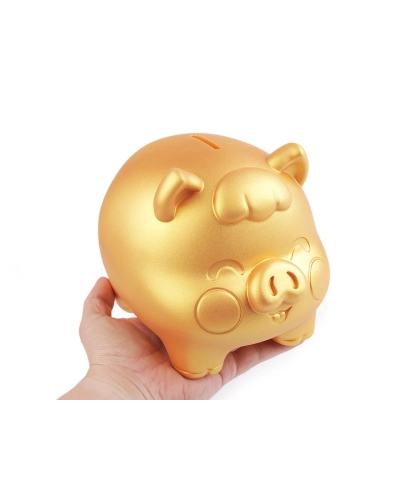 Zlaté prasiatko pre šťastie / pokladnička, veľké - 1 ks | Mimib