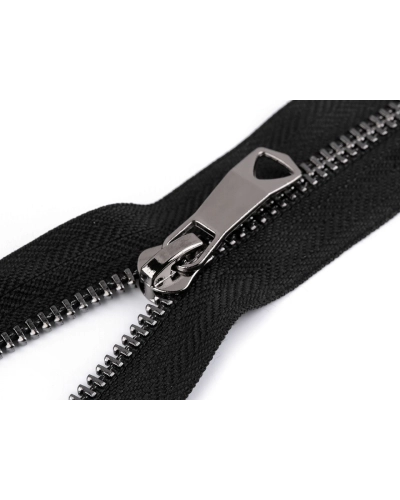 Kovový zips No 5 dĺžka 80 cm s ozdobným jazdcom - 1 ks | Mimib