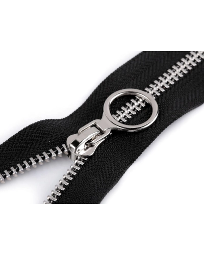 Kovový zips No 5 dĺžka 80 cm s ozdobným jazdcom - 1 ks | Mimib