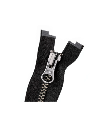 Zips kovový YKK No 5 deliteľný 2 jazdce / dvojcestný 60 cm na kožené bundy - 1 ks | Mimib