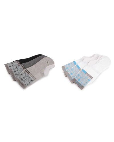 Bavlnené ponožky do tenisiek Emi Ross unisex - 3 pár | Mimib