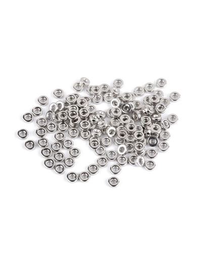 Plastové koráliky rondelky / medzidiely Ø6 mm metalické - 10 g | Mimib
