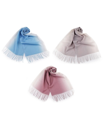 Letná šatka / šál so strapcami ombré 70x180 cm - 1 ks | Mimib