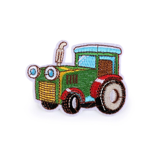 Nažehlovačka traktor, žeriav, auto, bager, hasiči - 10 ks | Mimib