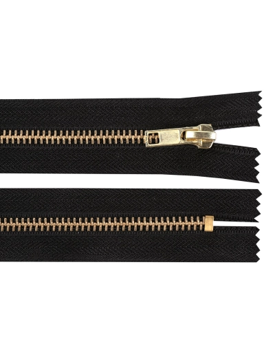 Kovový zips No 5 dĺžka 10 cm (jeansový) - 1 ks | Mimib