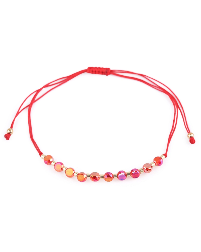 Náramok shamballa brúsené korálky s AB efektom - 1 ks | Mimib Náramok shamballa brúsené korálky s AB efektom - 1 ks | Mimib