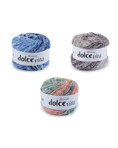Pletacia ženilková priadza Dolce Vita 150 g - 1 ks | Mimib