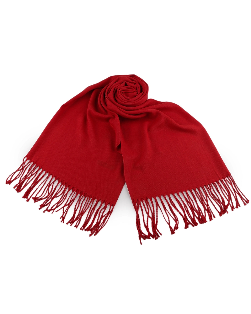 Šatka / šál jednofarebný so strapcami 65x175 cm - 1 ks | Mimib Šatka / šál jednofarebný so strapcami 65x175 cm - 1 ks | Mimib