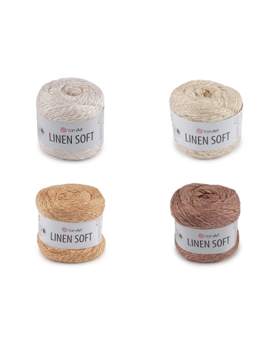 Pletacia priadza Linen Soft 100 g - 1 ks | Mimib
