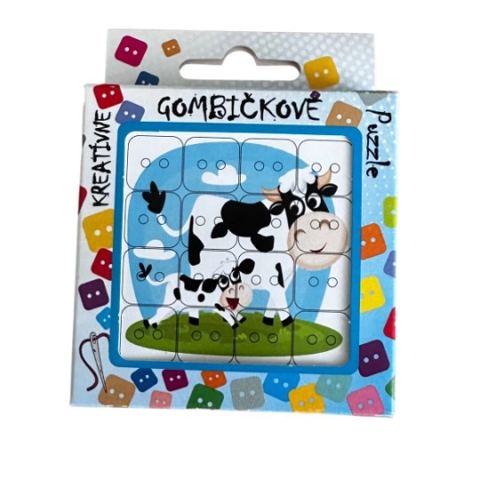 Puzzle cu Nasturi – Văcuță | Mimib