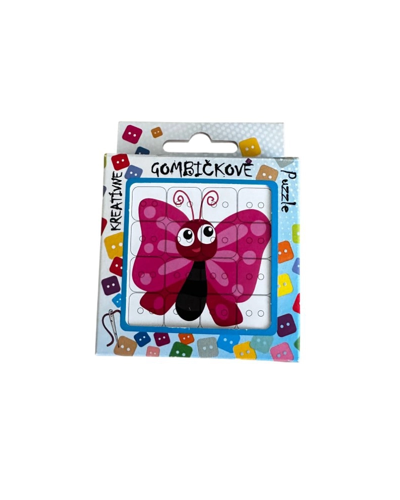 Puzzle cu Nasturi – Fluture | Mimib Puzzle cu Nasturi – Fluture | Mimib