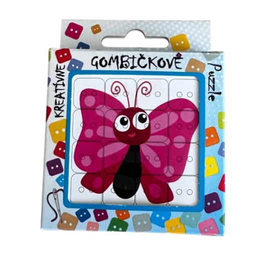 Puzzle cu Nasturi – Fluture | Mimib