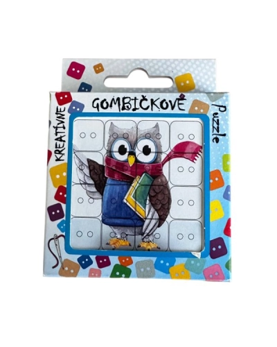 Puzzle cu Nasturi – Bufniță | Mimib