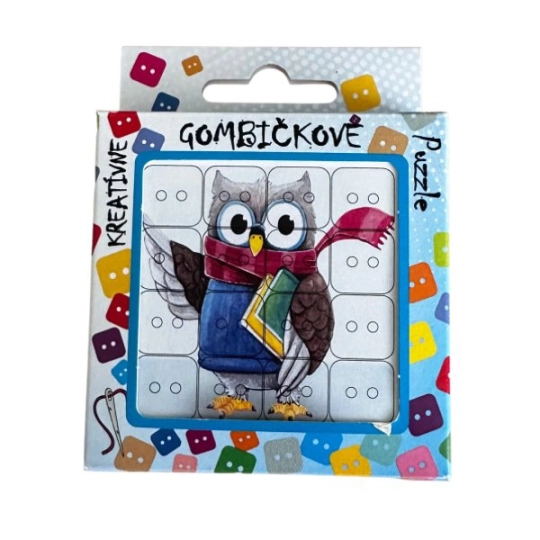 Puzzle cu Nasturi – Bufniță | Mimib