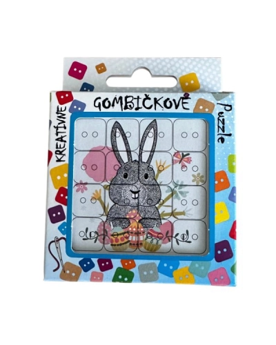 Puzzle cu Nasturi – Iepuraș | Mimib