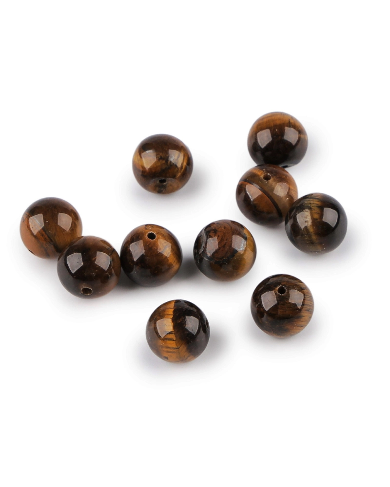 Tigrie oko, minerálne korálky Ø10 mm - 10 ks | Mimib Tigrie oko, minerálne korálky Ø10 mm - 10 ks | Mimib