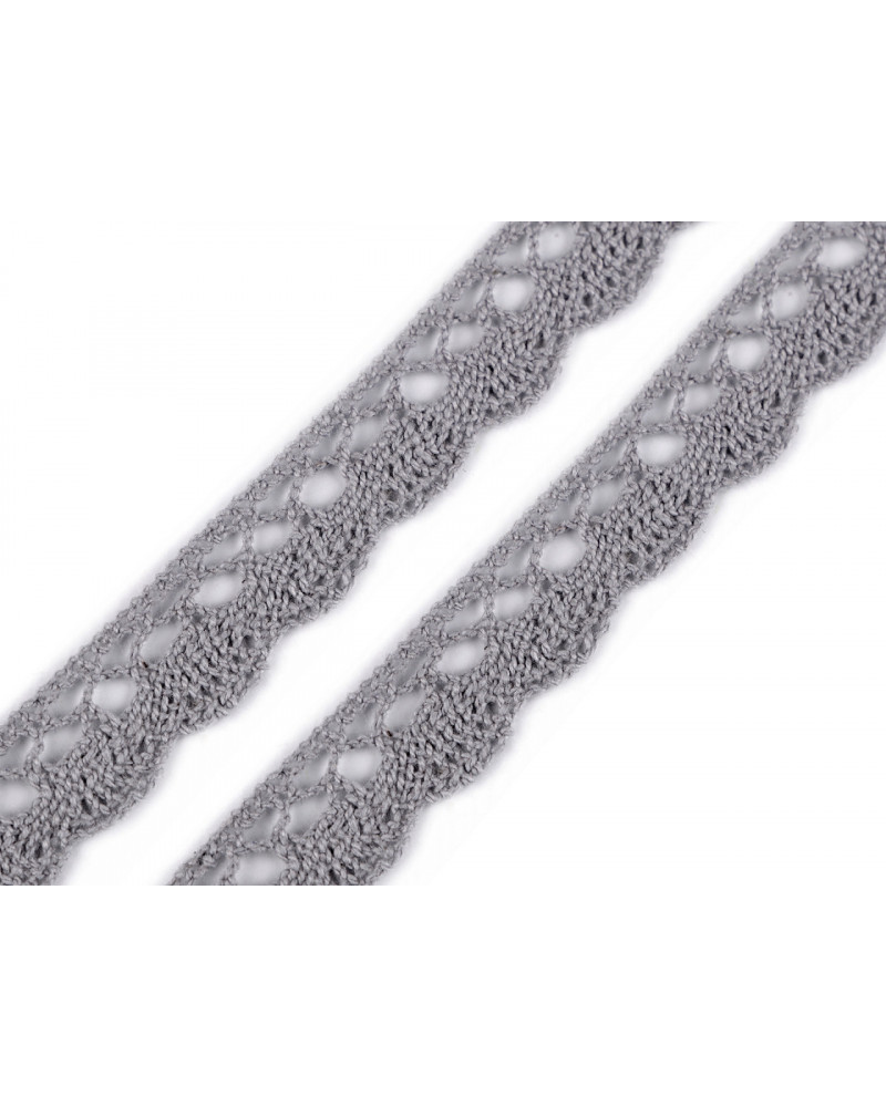 Dantelă bumbac croşetată, lățime 15 mm | Mimib Dantelă bumbac croşetată, lățime 15 mm | Mimib