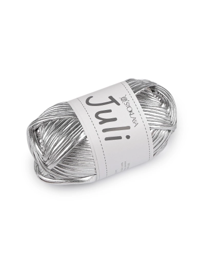 Pletacia priadza Juli metalická 100 g - 1 ks | Mimib