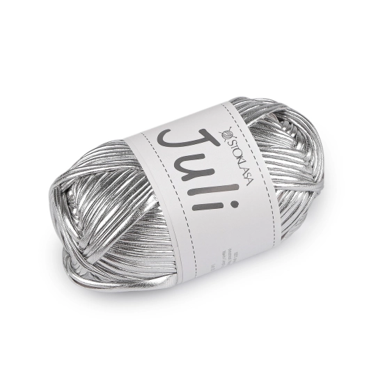 Pletacia priadza Juli metalická 100 g - 1 ks | Mimib