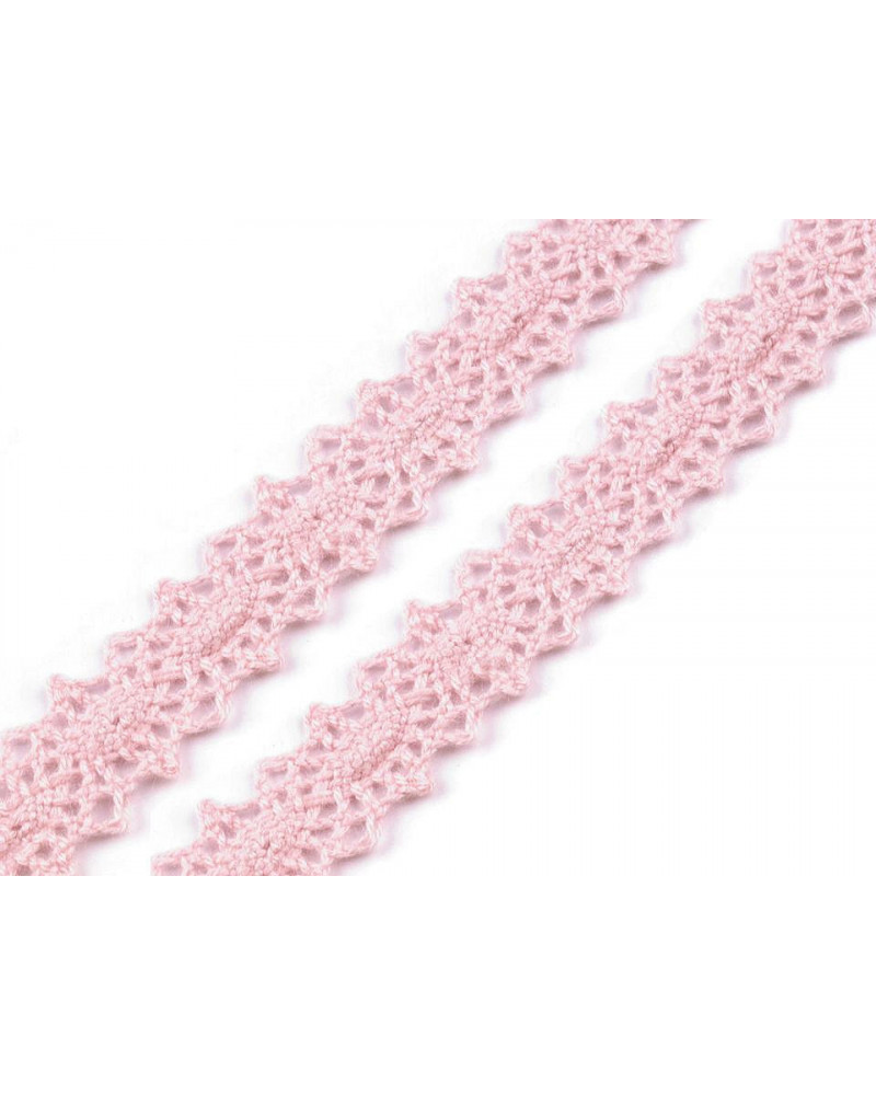 Dantelă bumbac croşetată, lățime 12 mm | Mimib Dantelă bumbac croşetată, lățime 12 mm | Mimib