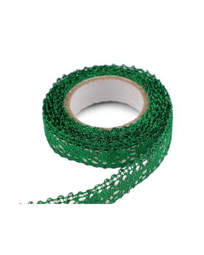 Samolepiaca čipka šírka 15 mm metalická - 1 ks | Mimib