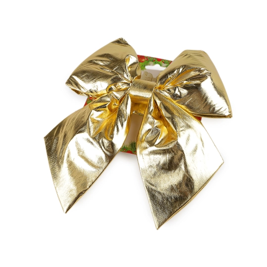 Vianočná mašľa metalická 21x24 cm - 1 ks | Mimib