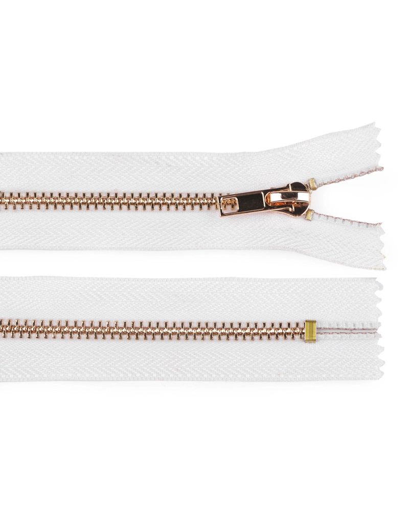 Kovový zips No 5 dĺžka 14 cm (jeansový) - 1 ks | Mimib