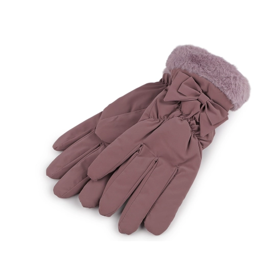 Dámske rukavice šusťákové, zateplené, dotykové - 1 pár | Mimib