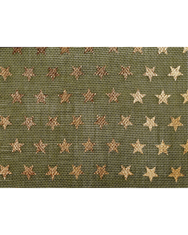 Imitație iută, imprimeu steluțe | Mimib