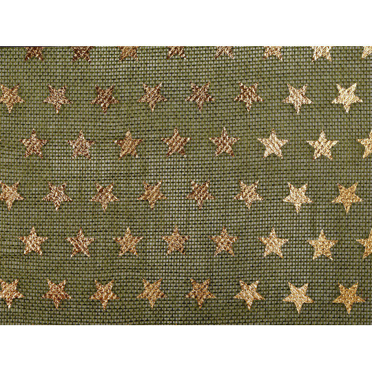 Imitație iută, imprimeu steluțe | Mimib