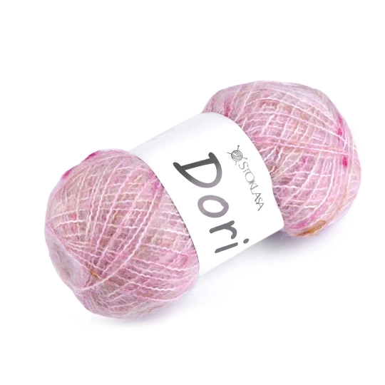 Pletacia mohérová priadza s nopkami Dori 100 g - 1 ks | Mimib