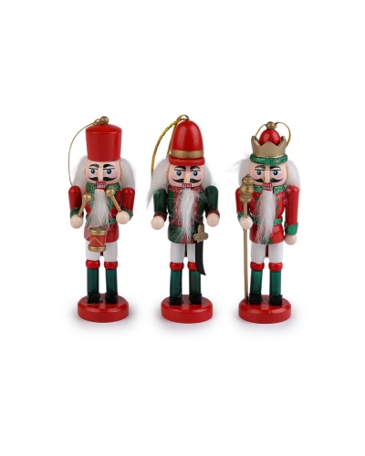 Vianočný drevený vojačik / luskáčik mix - 3 ks | Mimib