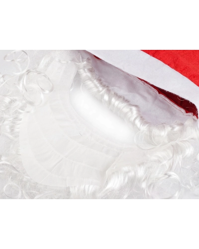 Mikulášska čiapka s fúzmi - 1 ks | Mimib Mikulášska čiapka s fúzmi - 1 ks | Mimib