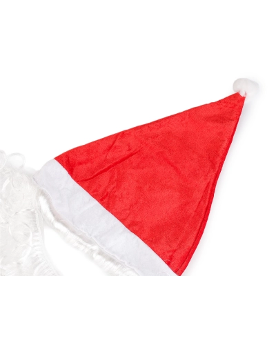 Mikulášska čiapka s fúzmi - 1 ks | Mimib Mikulášska čiapka s fúzmi - 1 ks | Mimib