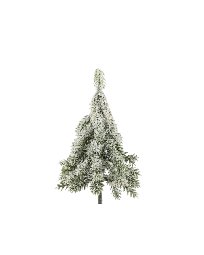 Umelý stromček na drôtiku zasnežený do vencov, kvetináčov 13 cm, 17 cm - 1 ks | Mimib