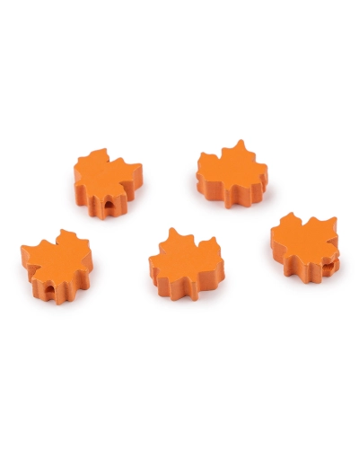 Drevené koráliky listy 19x20 mm - 5 ks | Mimib Drevené koráliky listy 19x20 mm - 5 ks | Mimib
