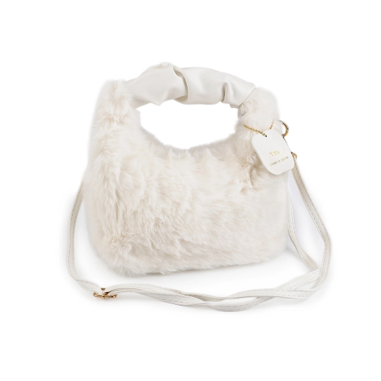 Kožušinová kabelka 24x21 cm - 1 ks | Mimib