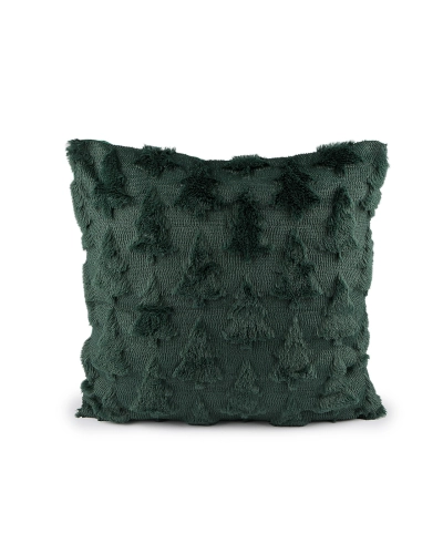 Vianočná obliečka na vankúš plyšová so stromčekmi 45x45 cm - 1 ks | Mimib