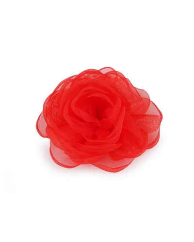 Brošňa organzový kvet Ø8 cm - 1 ks | Mimib Brošňa organzový kvet Ø8 cm - 1 ks | Mimib