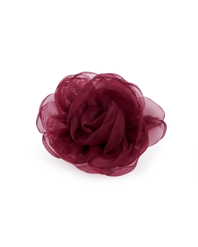 Brošňa organzový kvet Ø8 cm - 1 ks | Mimib Brošňa organzový kvet Ø8 cm - 1 ks | Mimib