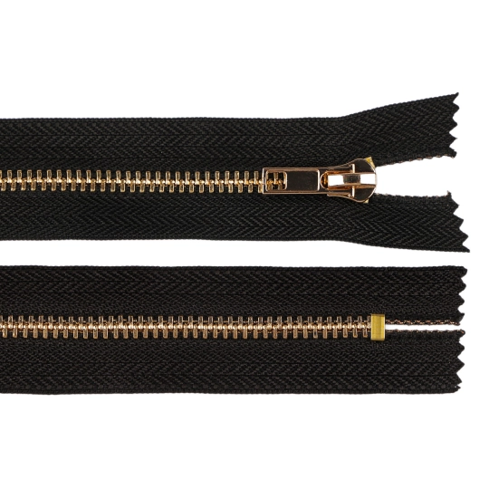 Kovový zips No 5 dĺžka 20 cm (jeansový) - 1 ks | Mimib