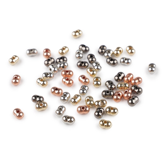 Plastové korálky peanut metalic mix 5x8 mm - 10 g | Mimib Plastové korálky peanut metalic mix 5x8 mm - 10 g | Mimib
