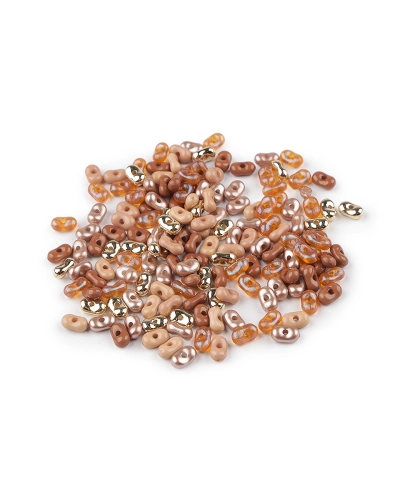 Plastové korálky peanut mix 4x6 mm - 10 g | Mimib Plastové korálky peanut mix 4x6 mm - 10 g | Mimib