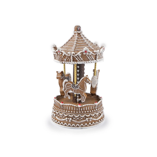 Vianočný kolotoč imitácia perníka - hrajúci - 1 ks | Mimib