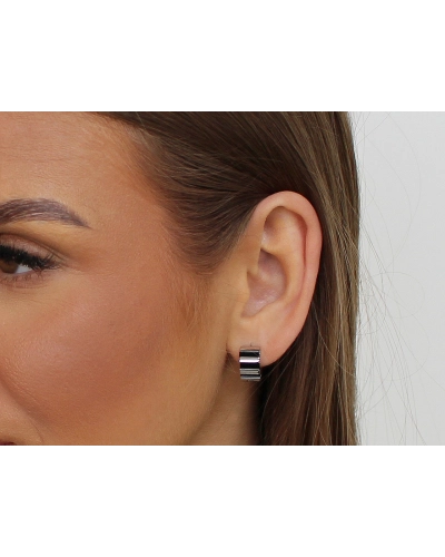 Náušnice z nerezovej ocele krúžky - 1 pár | Mimib