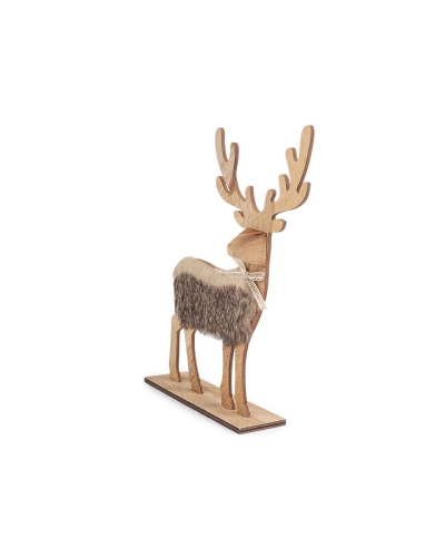 Drevený jeleň výška 30 cm - 1 ks | Mimib